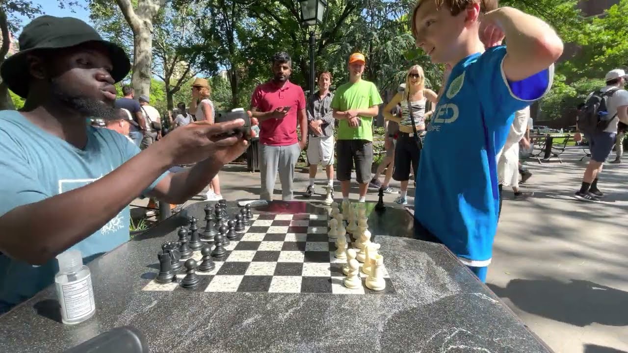 Destroyed by a 12 year old chess prodigy at washington sqaure park part 2