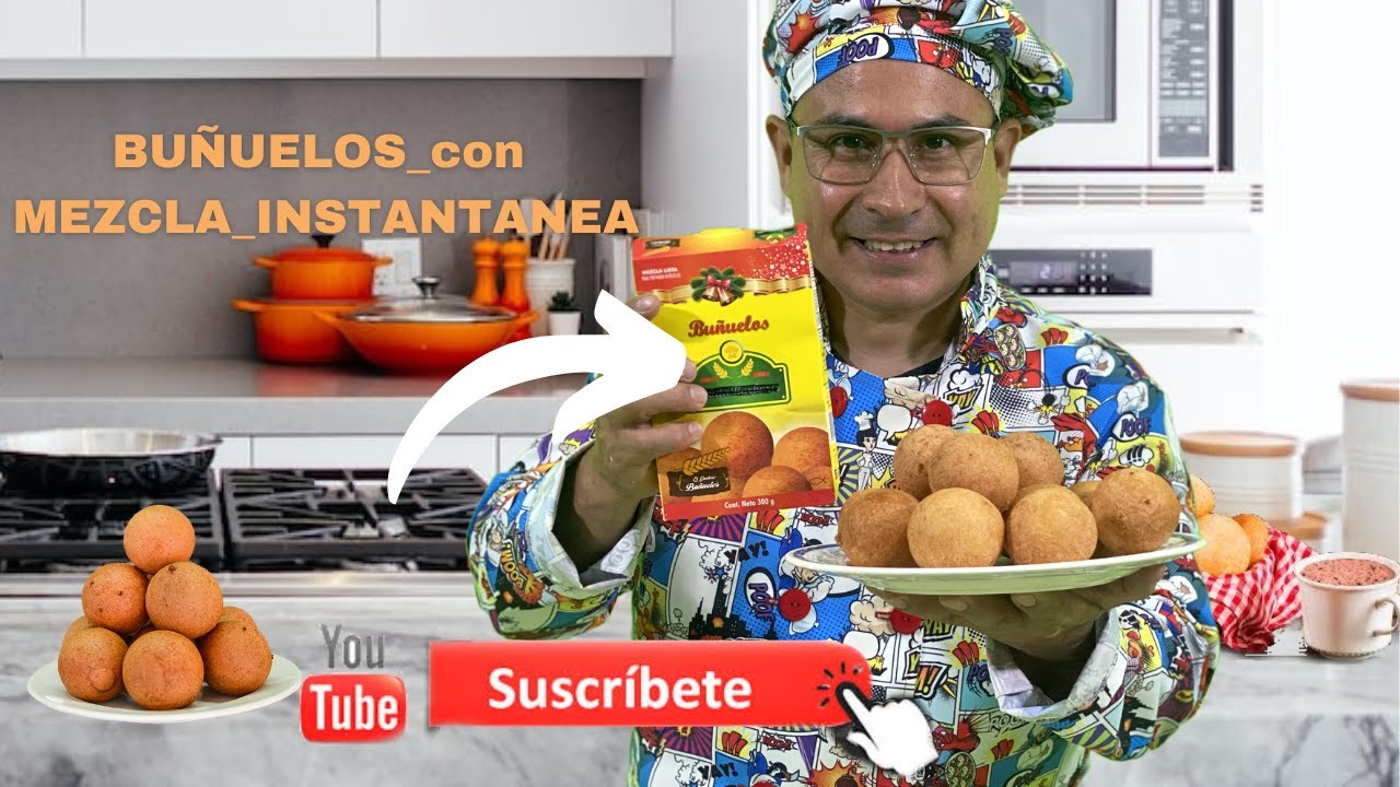como preparar_(BUÑUELOS) con (mezcla_instantanea)_paso a paso