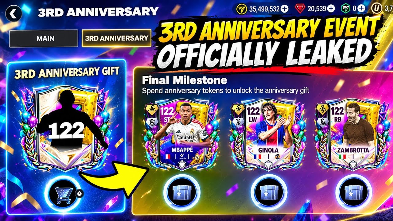 КАК?! Событие в честь 3-й годовщины официально слито!! FC Mobile