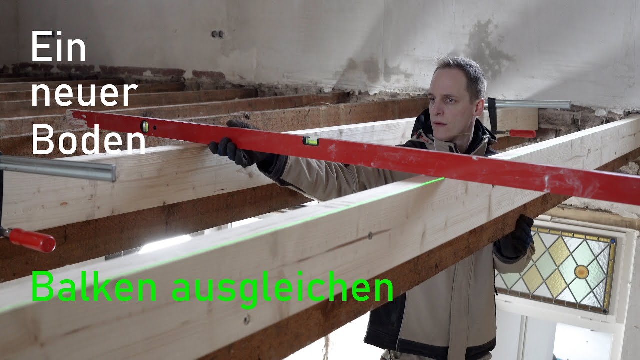 Boden schief im Altbau? - Balken nivellieren & ausgleichen // Selbstgemacht aber wie?//DIY