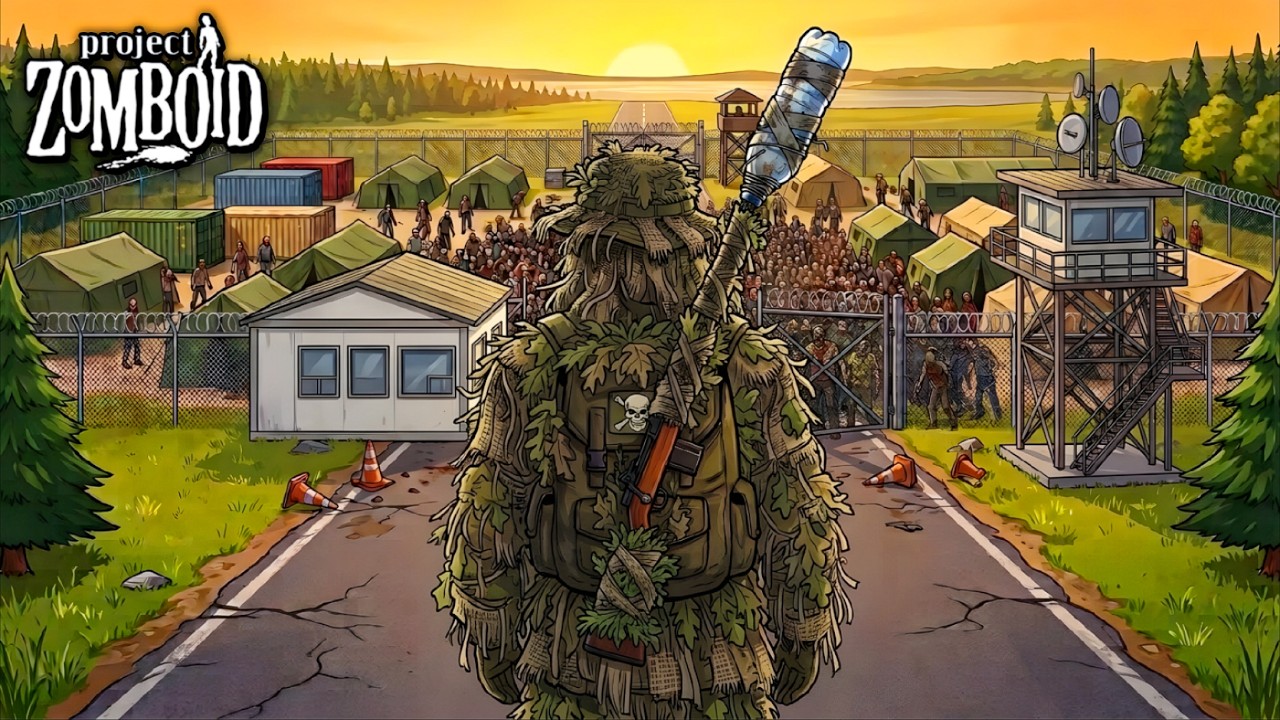 Posso Sobreviver por 100 Dias na BASE MILITAR do Project Zomboid?