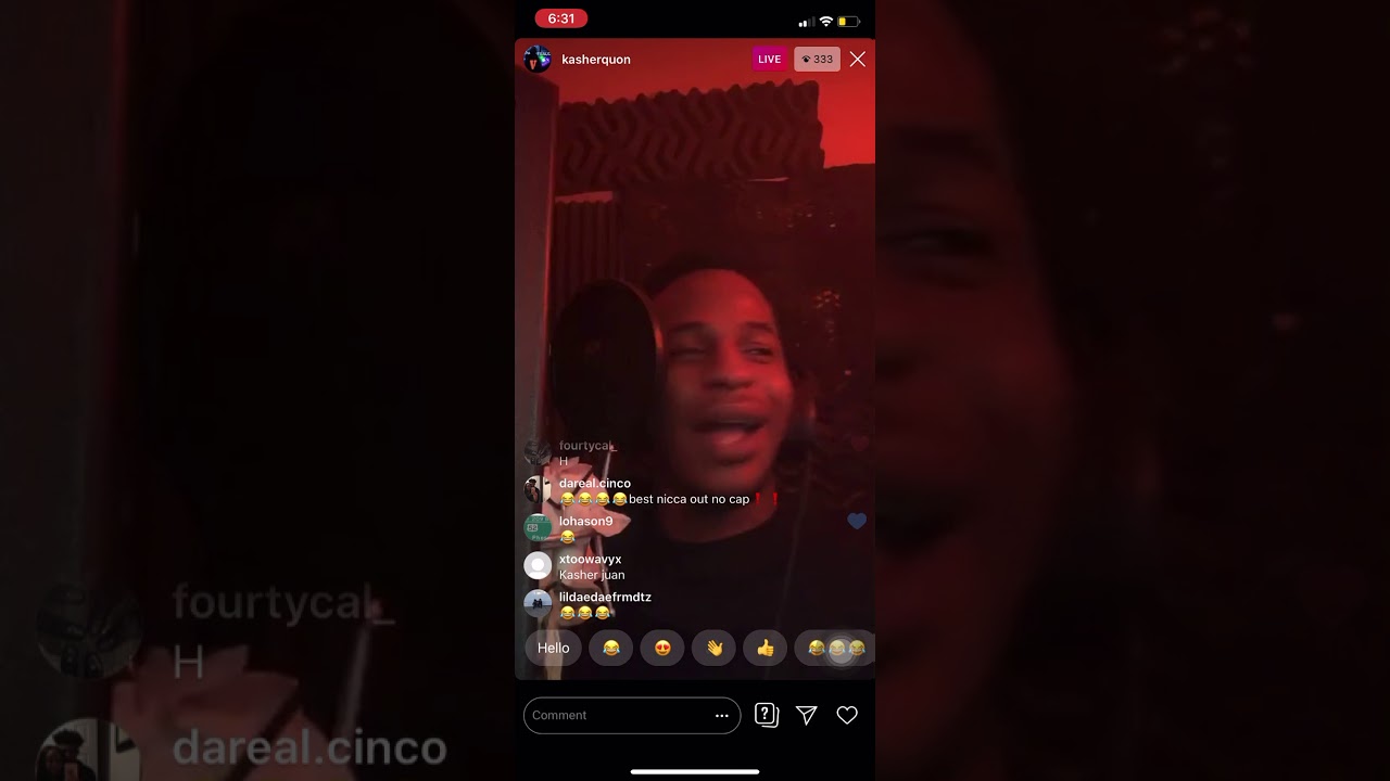 Funny Kasher Quon Live Studio Session😂😂