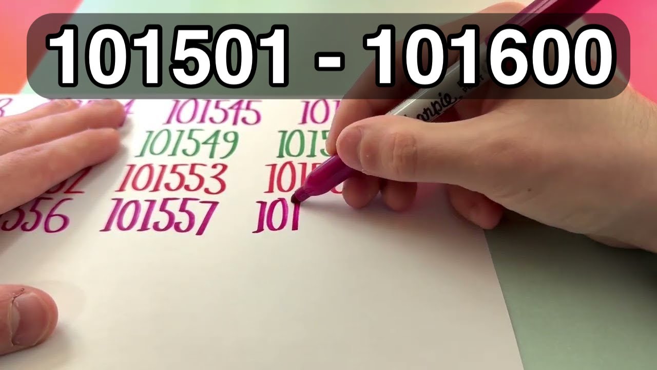 ✍️ Writing 101501 to 101600