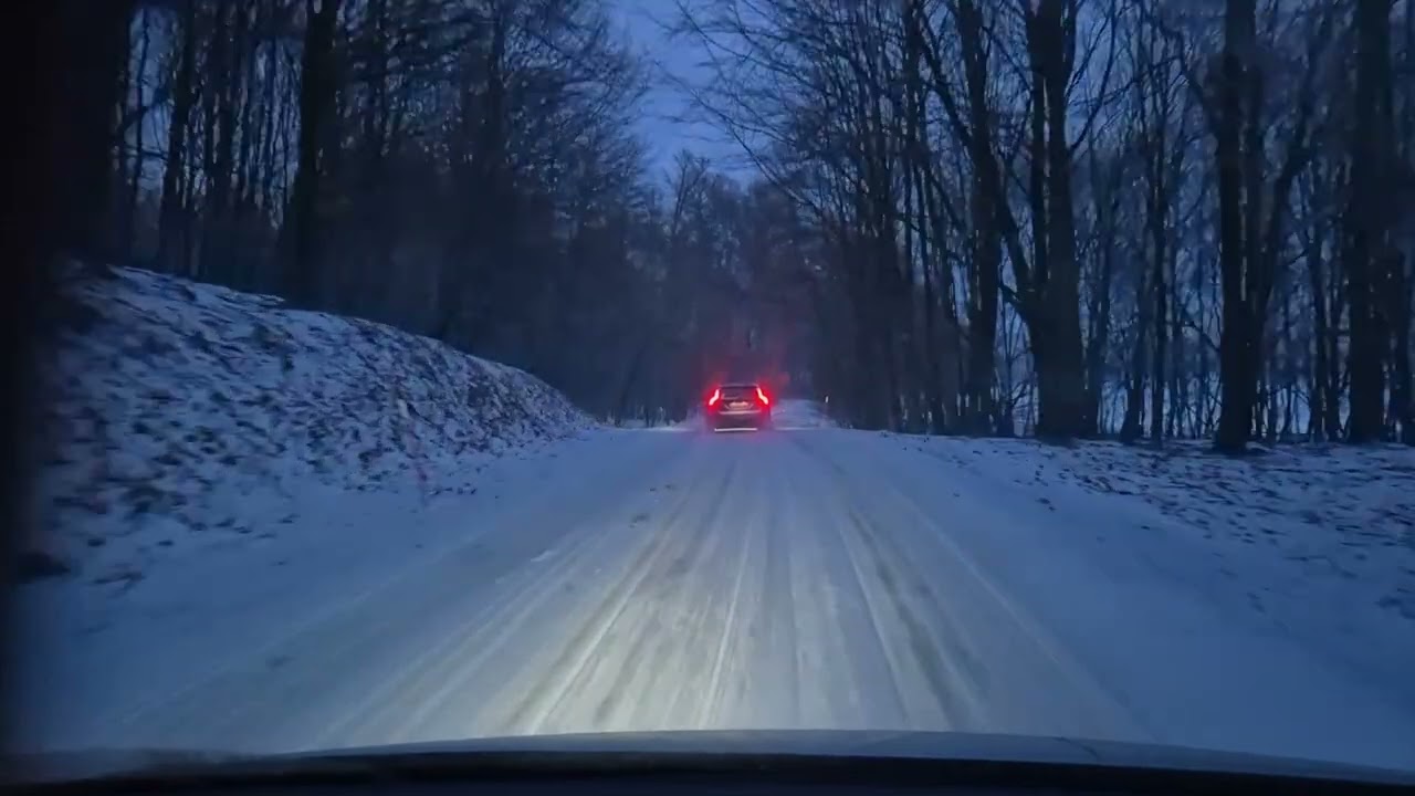 Как я встретил оленя за рулём и зайчика по дороге  домой.