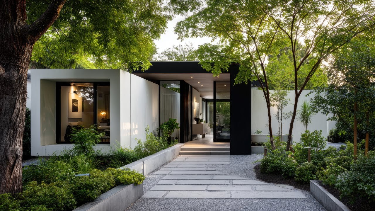 Modern Minimalist Black & White House | Bold Contrast, Timeless Design