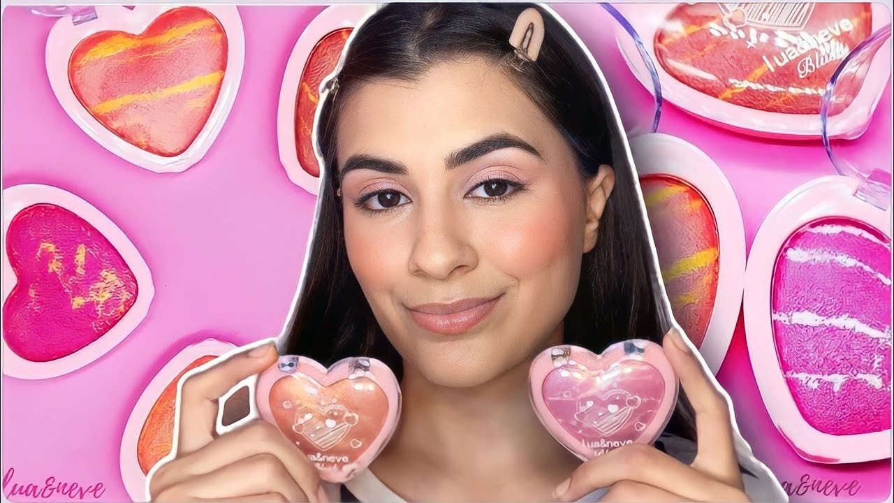 TESTEI BLUSH DE CORAÇÃO DA LUA E NEVE