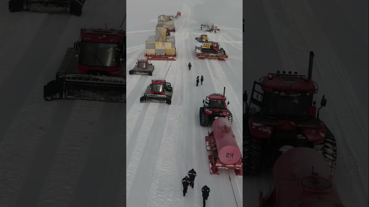 Санно гусеничный поход в Антарктиде