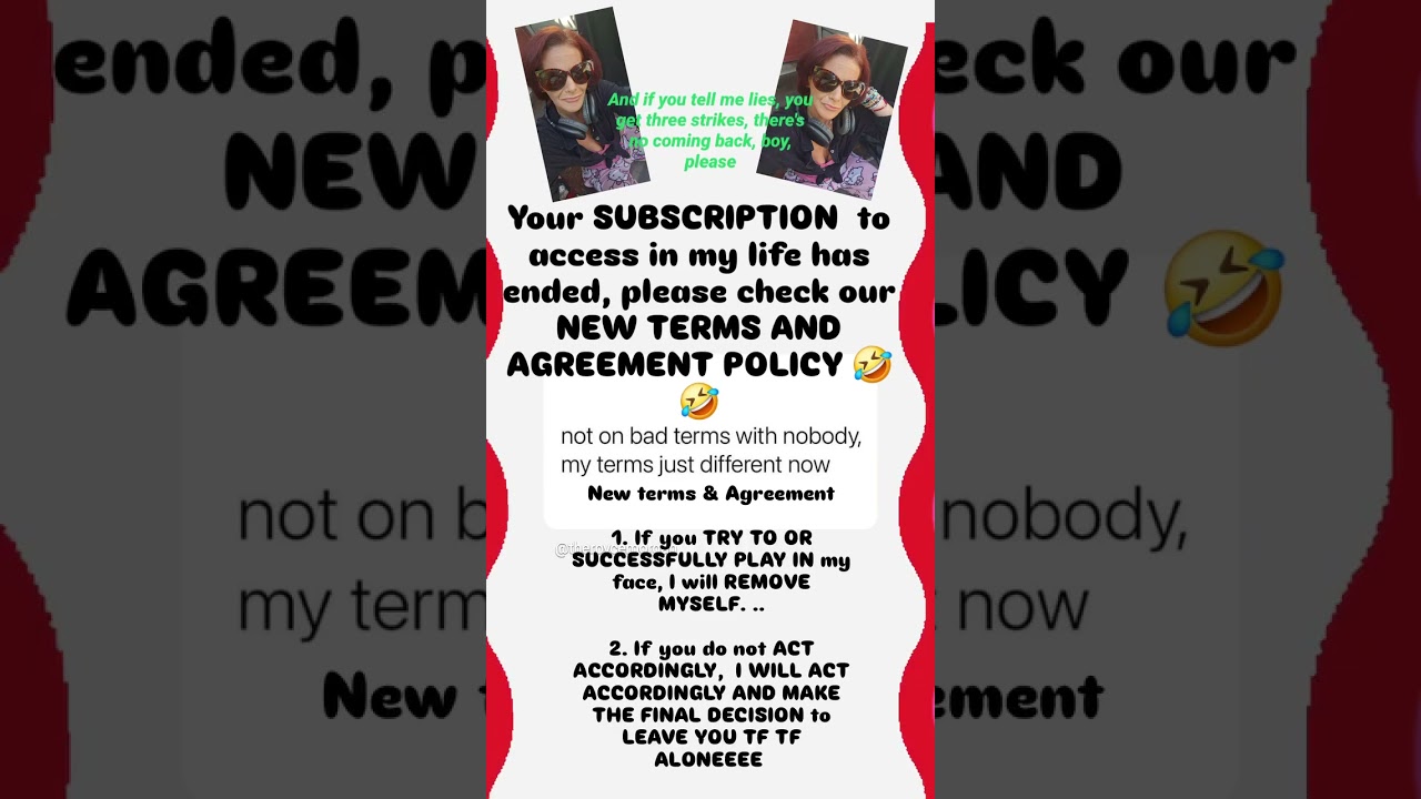 had to UPDATE my terms & Agreement policy 