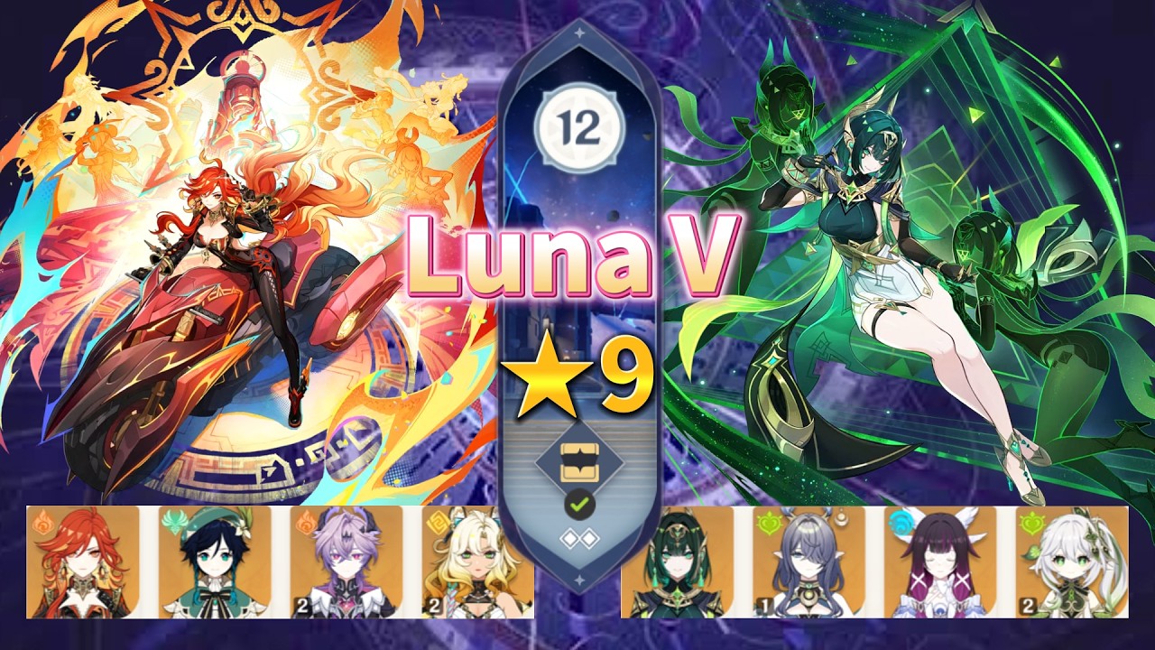 【原神】LunaⅤ螺旋12層　マーヴィカ＆ネフェル