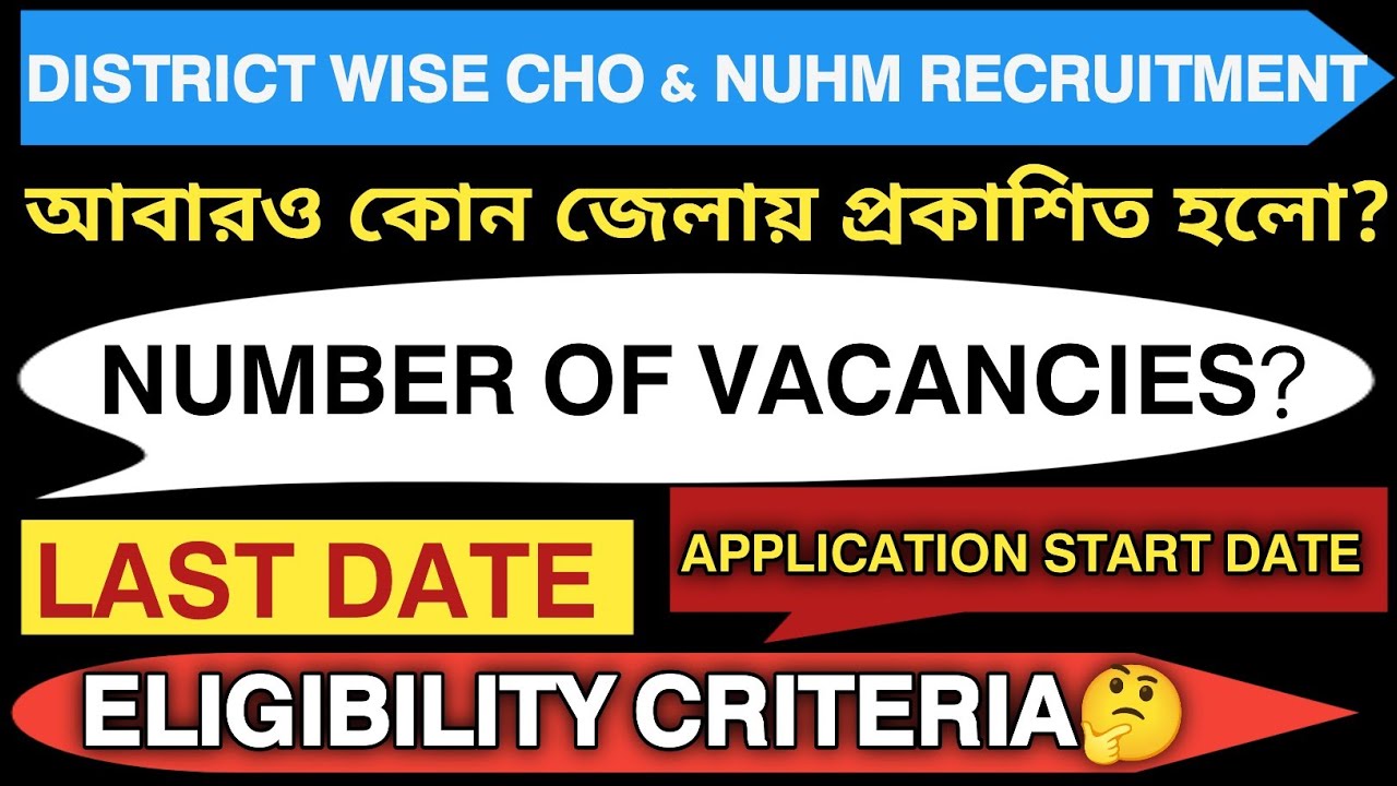 𝗗𝗜𝗦𝗧𝗥𝗜𝗖𝗧 𝗪𝗜𝗦𝗘 𝗖𝗛𝗢 & 𝗡𝗨𝗛𝗠 𝗥𝗘𝗖𝗥𝗨𝗜𝗧𝗠𝗘𝗡𝗧 𝟮𝟬𝟮𝟱 | 𝗘𝗟𝗜𝗚𝗜𝗕𝗜𝗟𝗜𝗧𝗬 | 𝗡𝗨𝗠𝗕𝗘𝗥 𝗢𝗙 𝗩𝗔𝗖𝗔𝗡𝗖𝗜𝗘𝗦 | 𝗔𝗣𝗣𝗟𝗜𝗖𝗔𝗧𝗜𝗢𝗡 𝗗𝗔𝗧𝗘 
