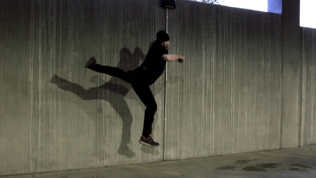 How To Jump Spin Kick Off A Wall │ Wall Spin Kick