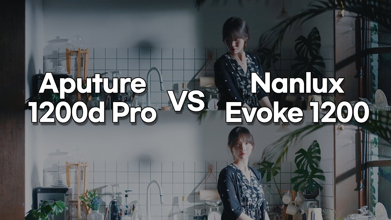 Aputure 1200d Pro VS Nanlux Evoke 1200, compare the lighting