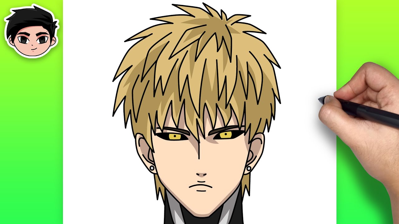 How to Draw Genos from One-Punch Man | Easy Step-by-Step