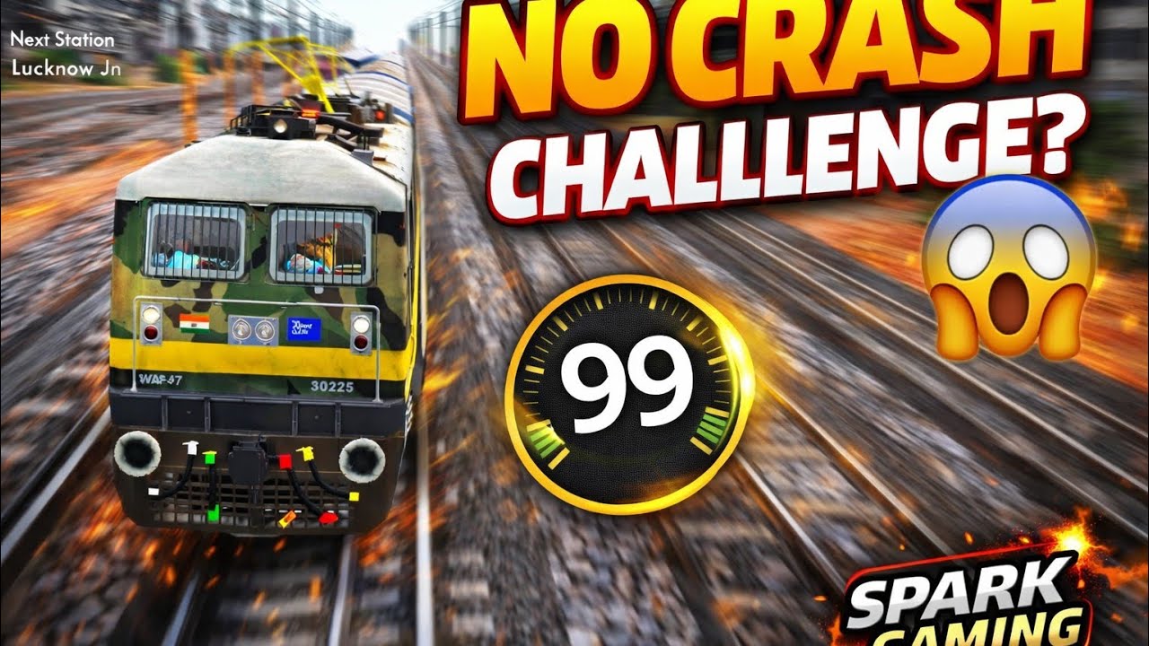 Pro Train Driver Full Journey 🚆🔥 |  NO CRASH CHALLENGE 😱 (12 Min) SPARK GAMING 🎮🥸