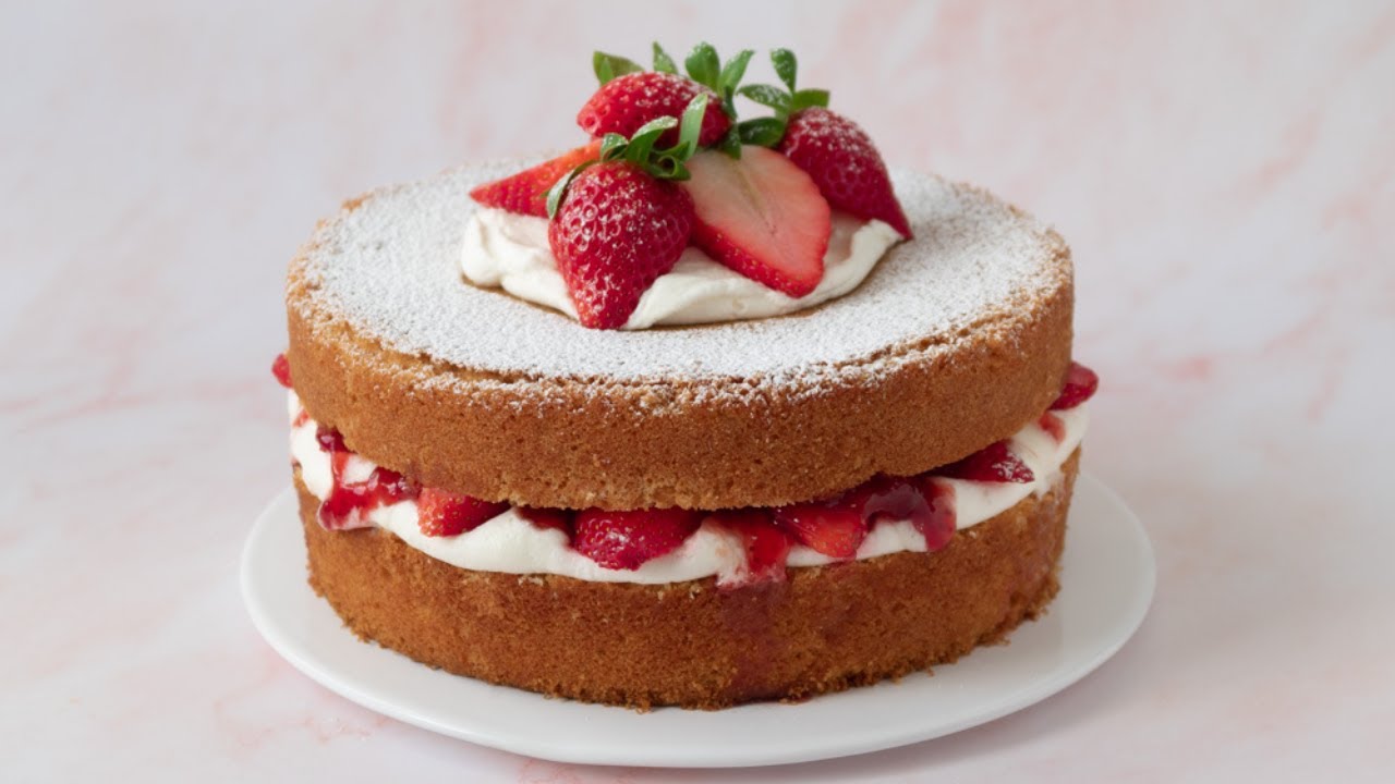 TARTA VICTORIA ¡¡Digna de una Reina!! 👸 Victoria Sponge Cake