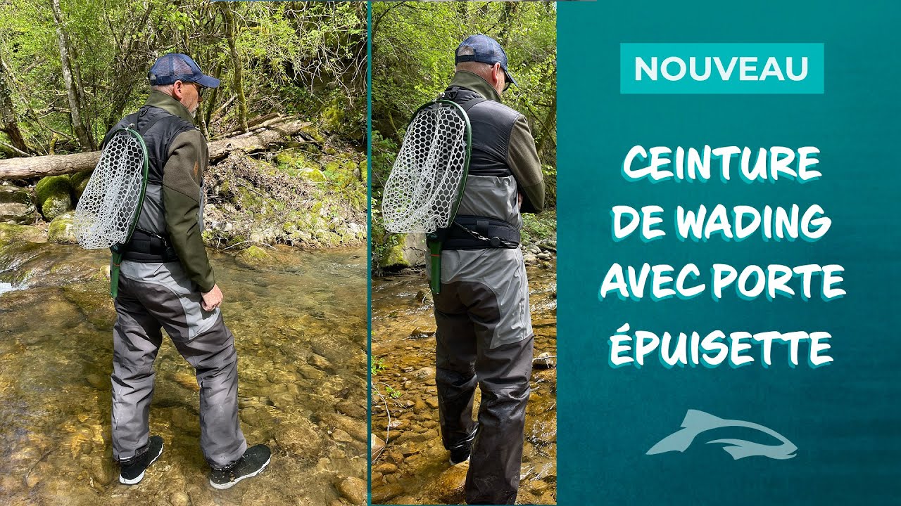 Nouvelle ceinture de wading avec porte épuisette