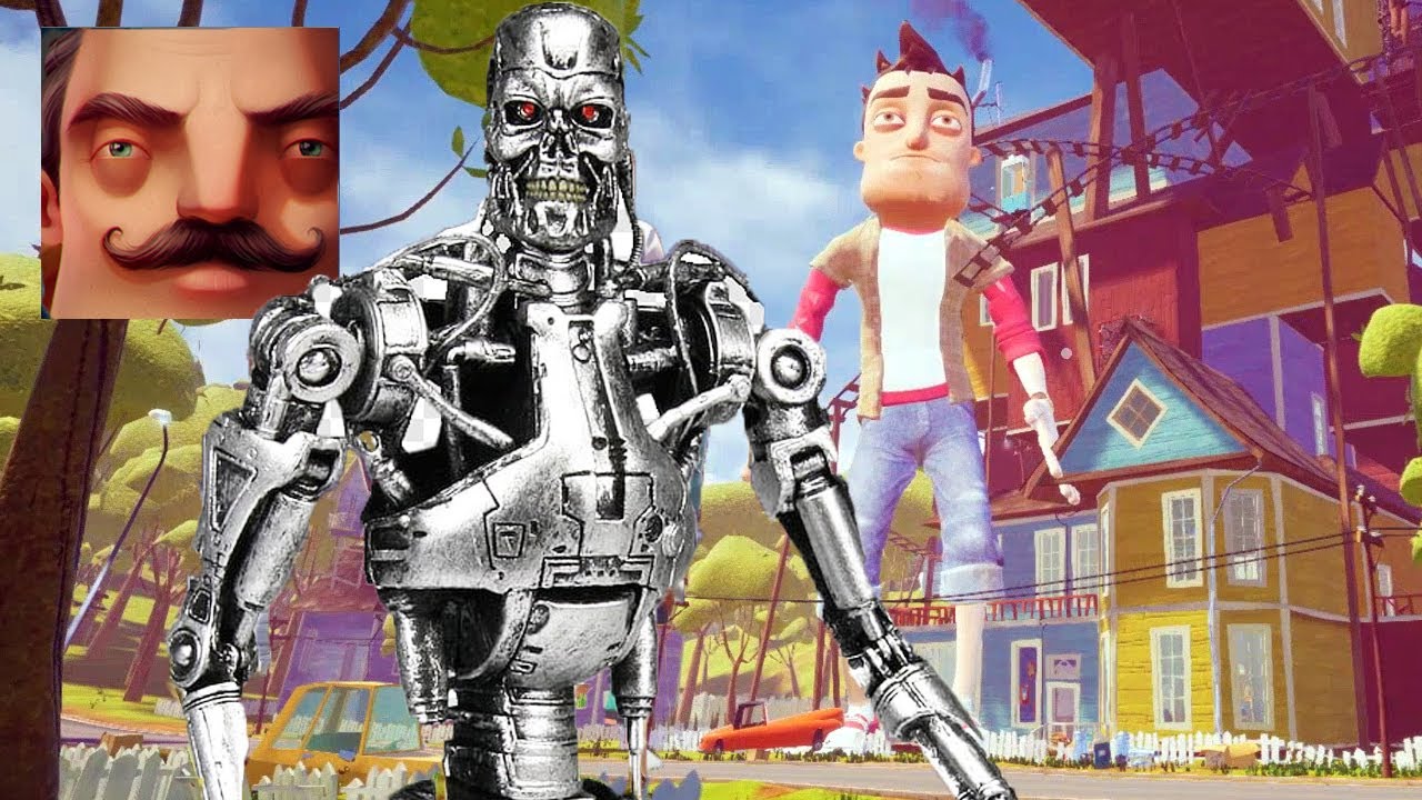 Hello Neighbor - My New Neighbor Terminator T-800 History Gameplay Walkthrough