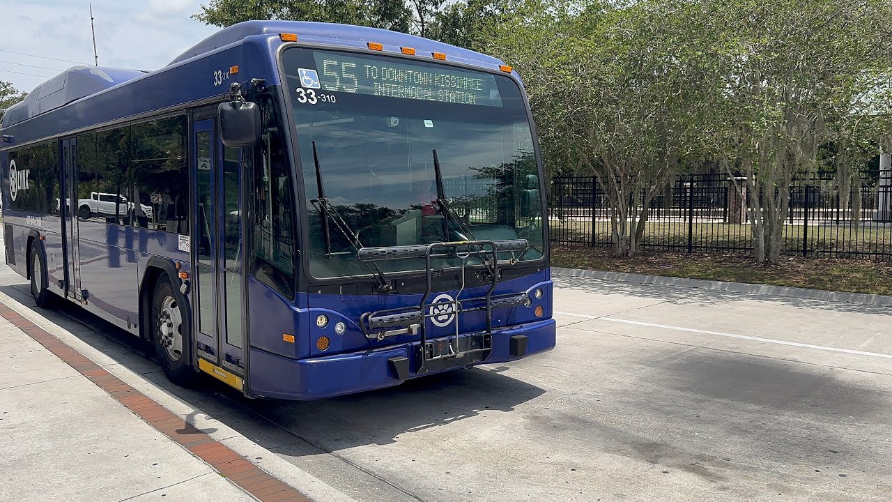 Orlando LYNX: 2010 35ft Gillig BRT Hybrid #33-310 On Link 55 @ LYNX Kissimmee Intermodal Station