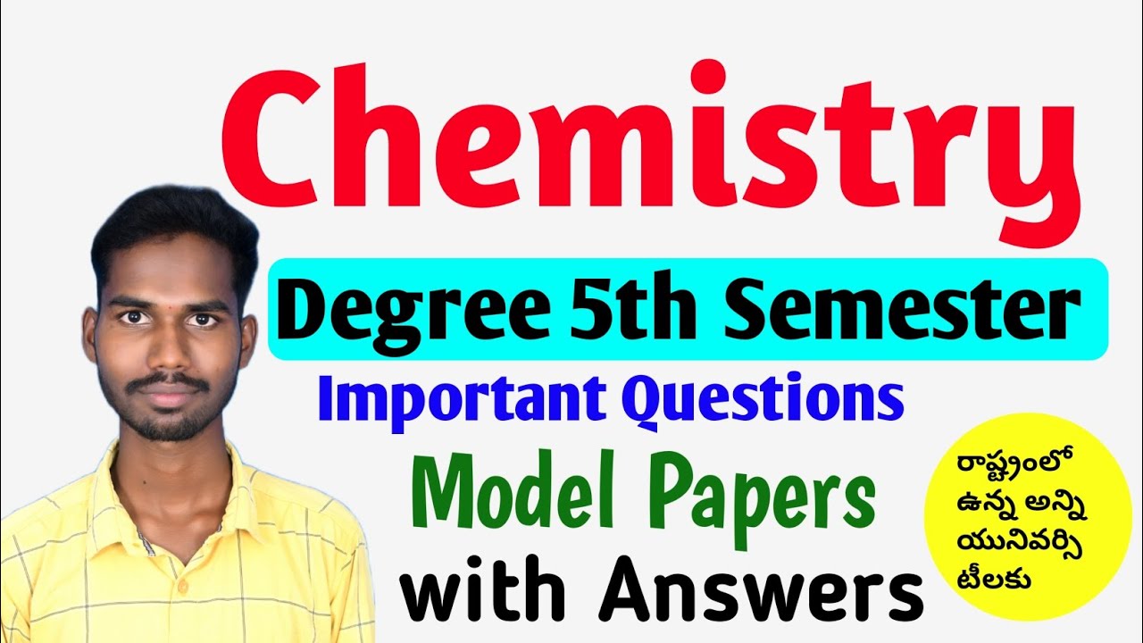 Degree 5th Semester Chemistry Important Questions And Answer PDFs @Danduvenkatramulu