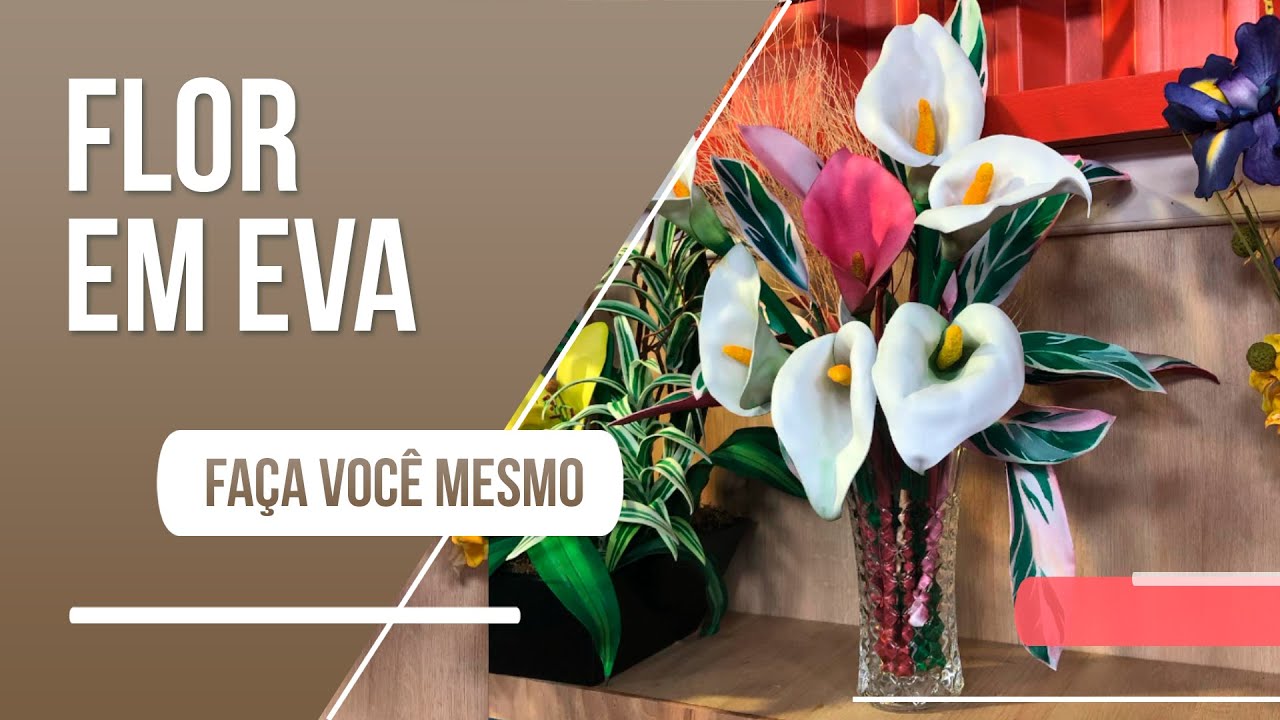 Passo a passo: flor copo-de-leite em EVA