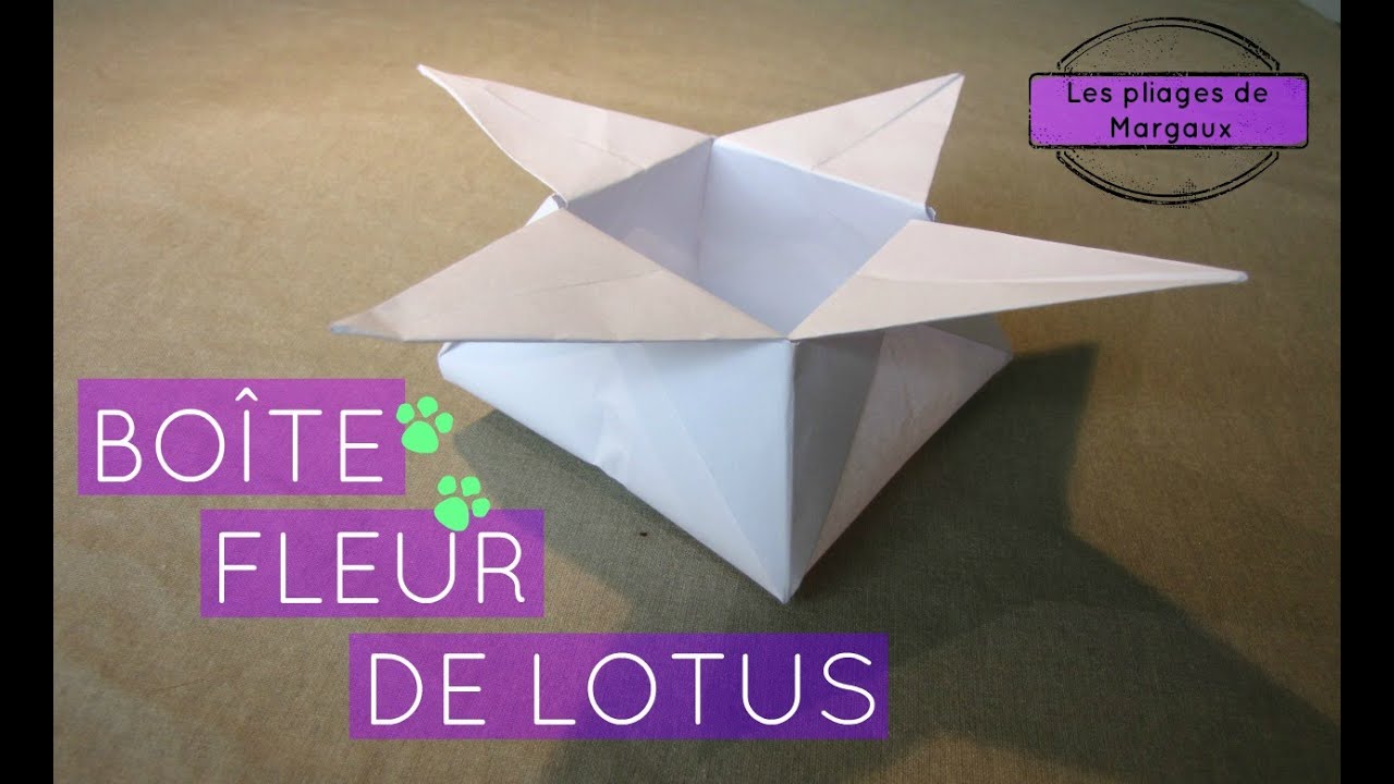 ORIGAMI PLIAGE - Boîte Fleur de Lotus by MARGAUX