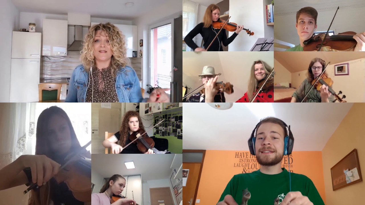 ROCKESTER 2 od doma - Novi Fosili: Ja sam za ples (Godalni orkester KD Stična in Sober Assault)
