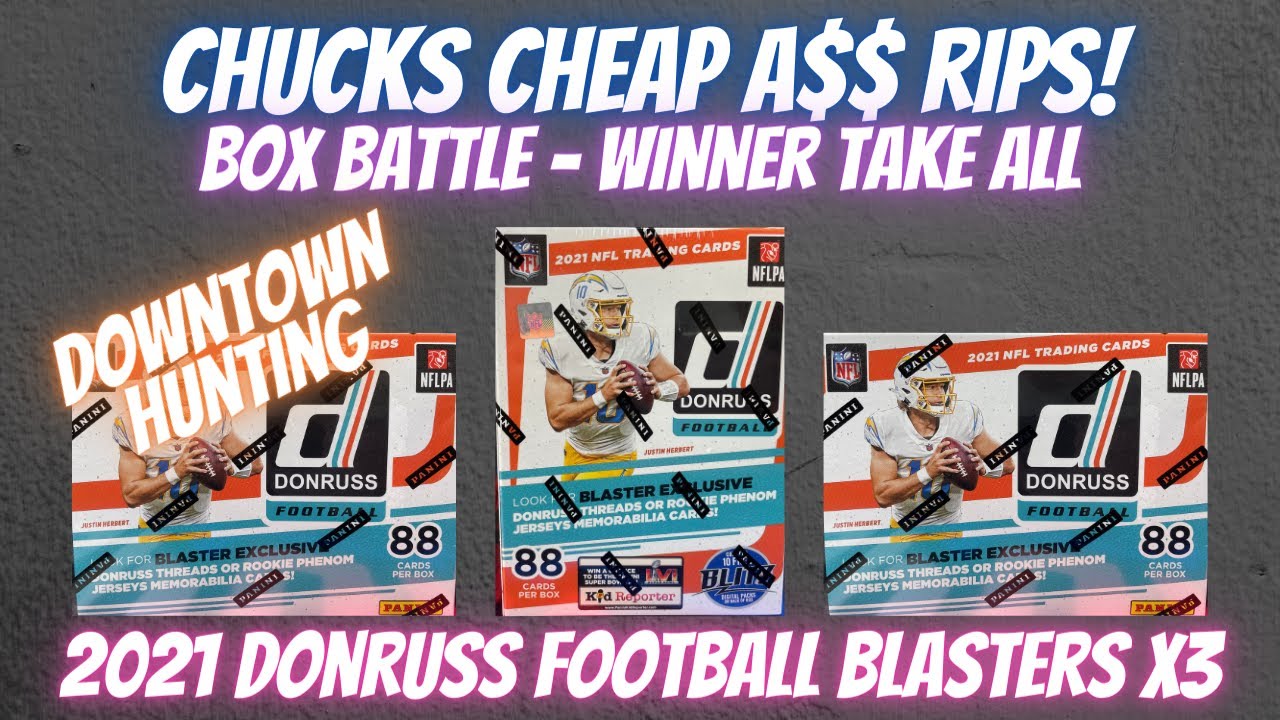 2021 Panini Donruss Football Blaster Boxes (X3). Box Battle, Winner Take All!