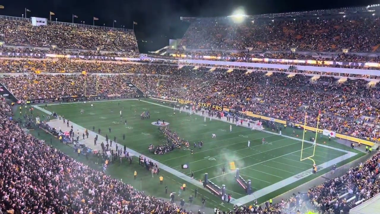 Steelers offense introductions, fireworks prior to Monday Night Football against the Browns
