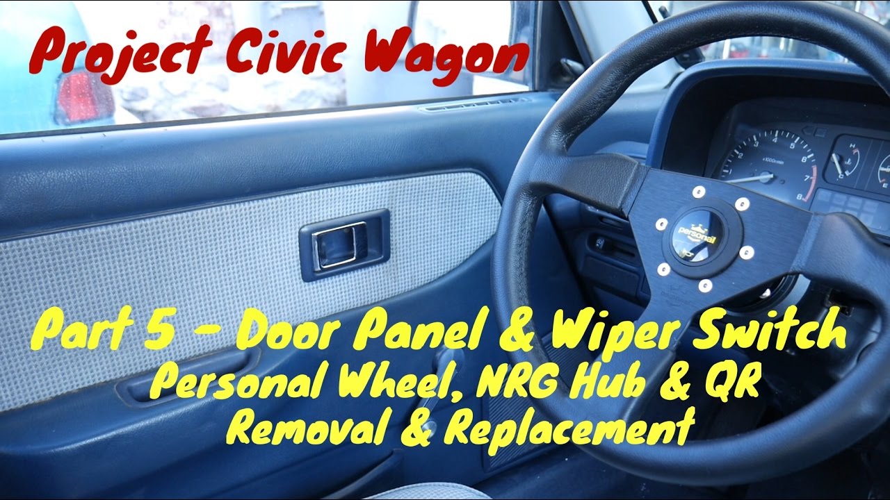 How to Replace Door Panel, Steering Wheel, & Wiper Switch - 1991 Honda Civic Wagon