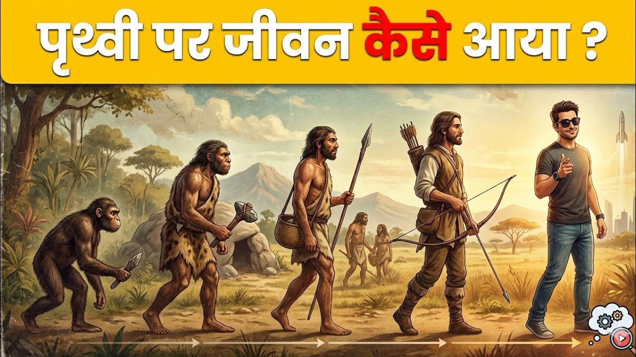 Human Evolution | पृथ्वी पर जीवन कैसे आया ? | How did human life begin | Xtorycribe 