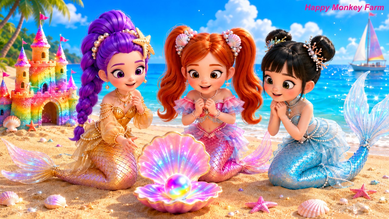 🌊🧜&zwj;♀️ Rumy, Myra & Zoey Become Mermaids! Clean the Underwater Cave and Find the Rainbow Pearl! 🌈✨