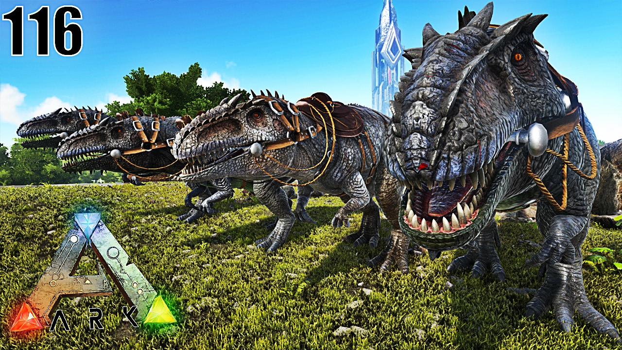 JE CHASSE AVEC MON GROUPE DE GIGANOTOSAURUS ! | ARK: Survival Evolved ! 