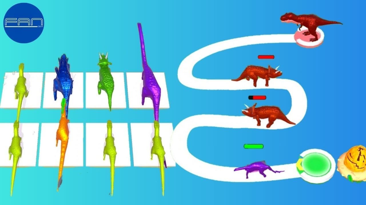 Dinos Merge, Run and Battle