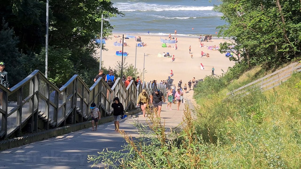 Jastrzębia Góra 18.07.2024 Plaża Deptaki Atrakcje