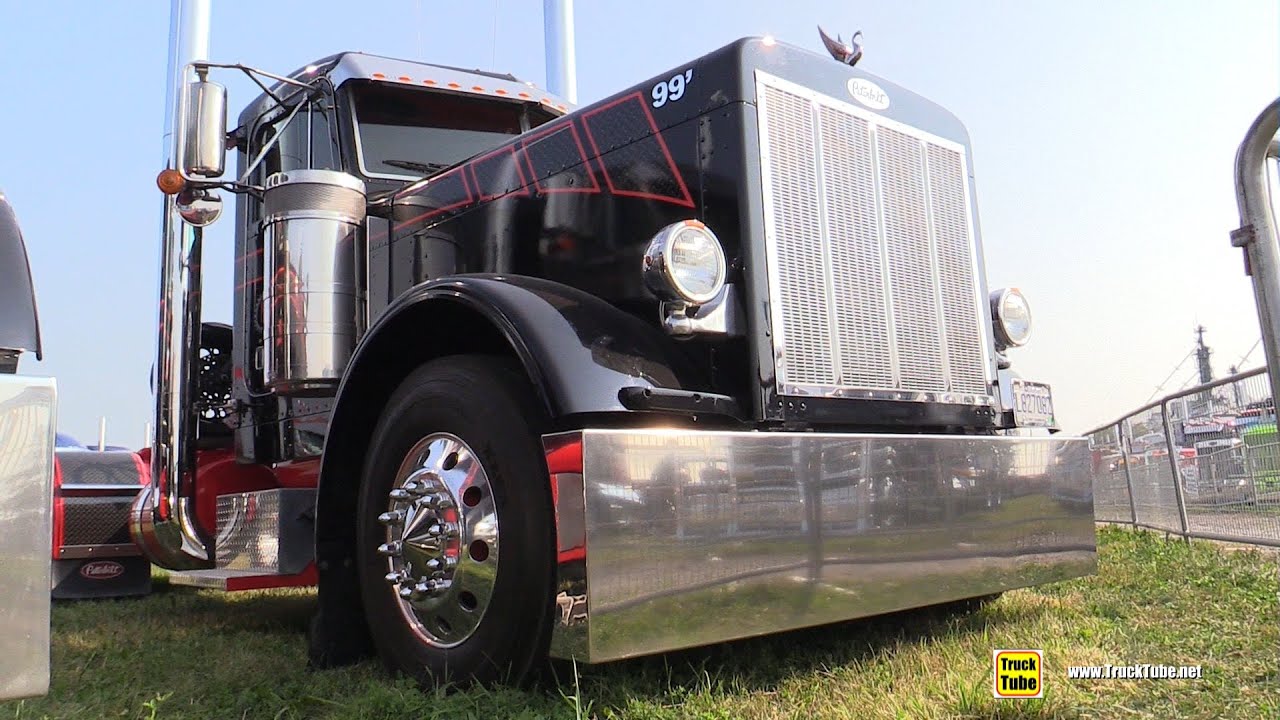 Peterbilt 379 Customized Day Cab Truck - Walkaround Exterior Interior Tour