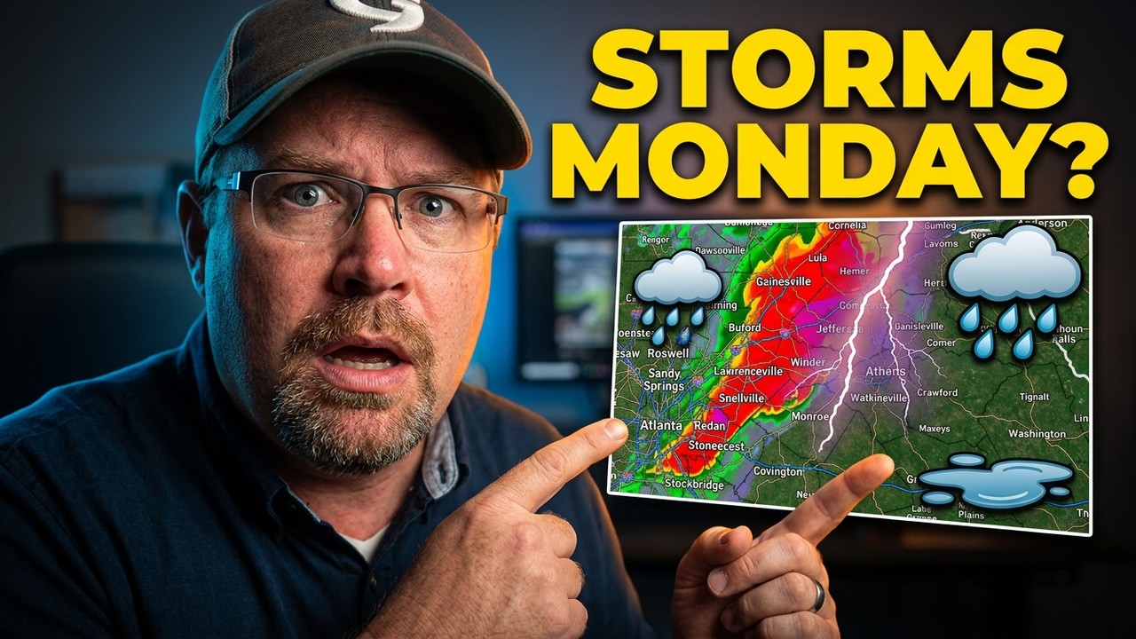 Weather Alert!  Severe Thunderstorms Possible Late Monday North Georgia!