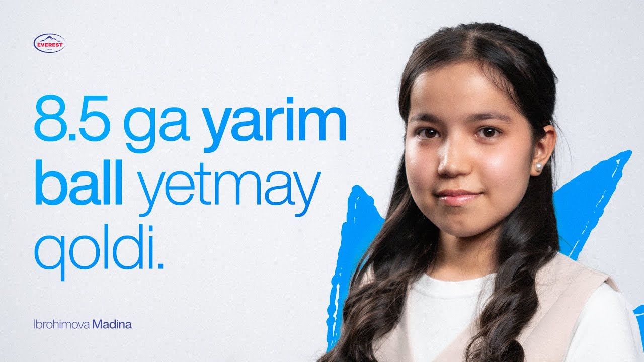 15 yoshda kuchli IELTS 8.0 natija!  | Madinabonu Ibrohimova