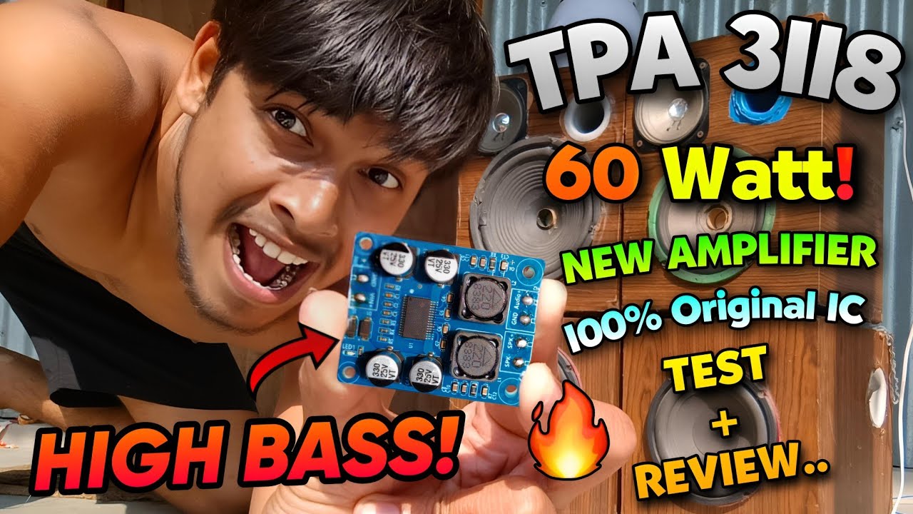 TPA 3118 60 Watt High Bass 100% Original IC Amplifier Full Test & Review | TPA 3118 Original Review