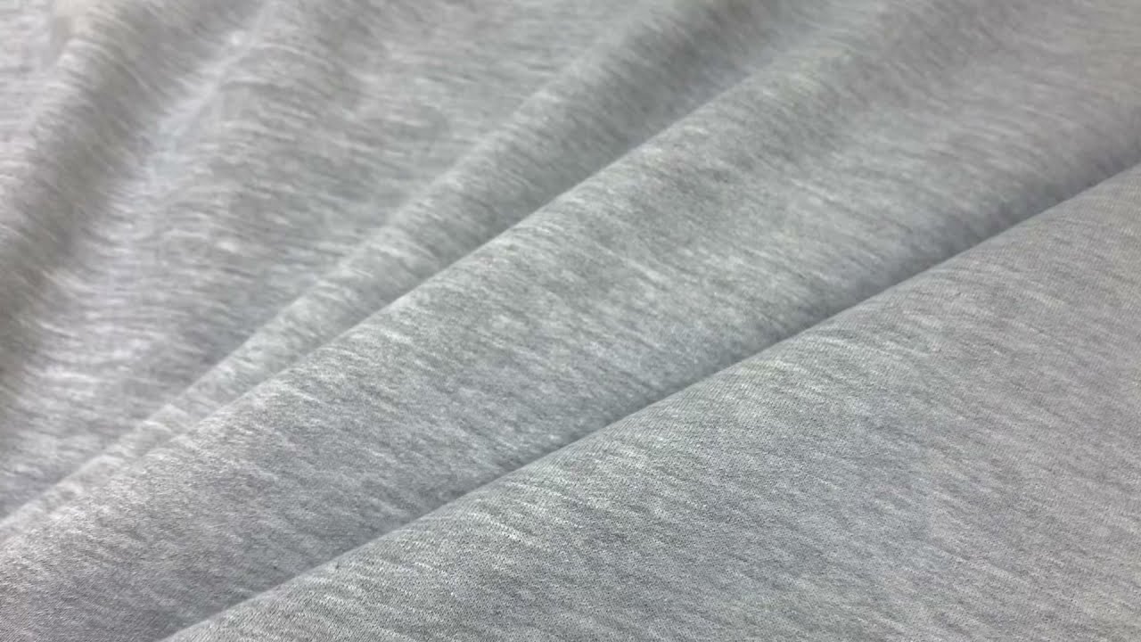 Футер 2-х нит. начес цв.Серо-белый меланж, ш.2.14 м Карде/Ое, хл-90%, п/э-10% АРТ 6249