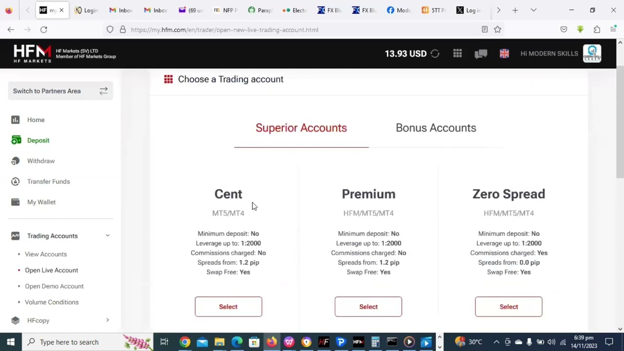 How To Open Live or Demo Trading Account on HFM