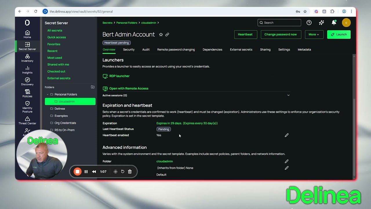 Delinea's Secret Server Demo with Bert Blevins