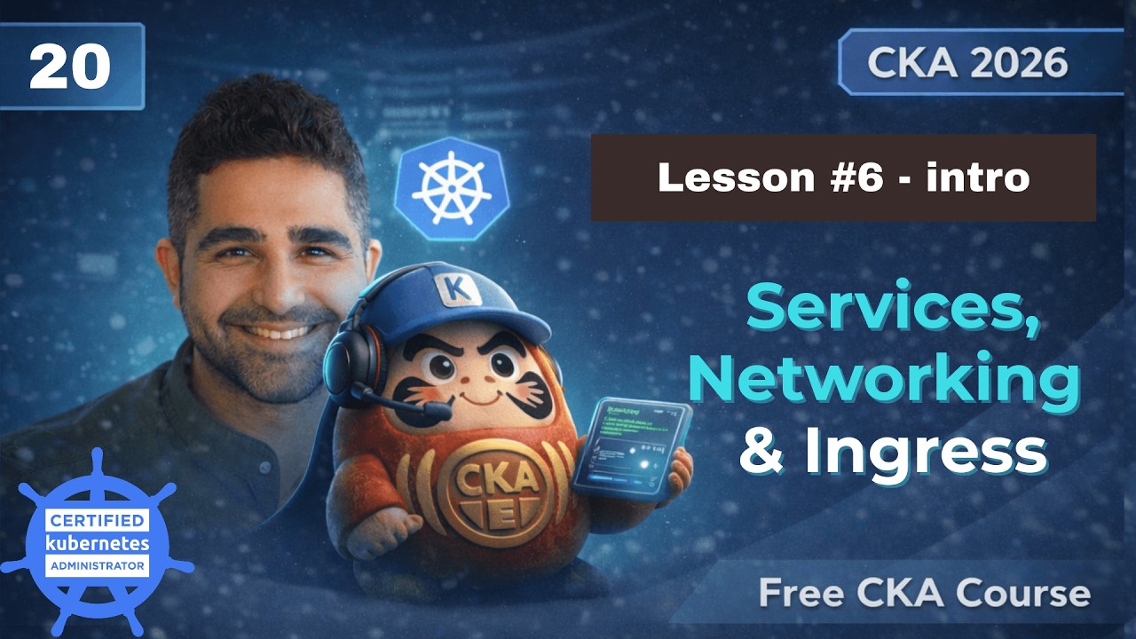 Services, Networking & Ingress | No.20 | Lesson 6-intro |  Free CKA Kubernetes Full Course 2026