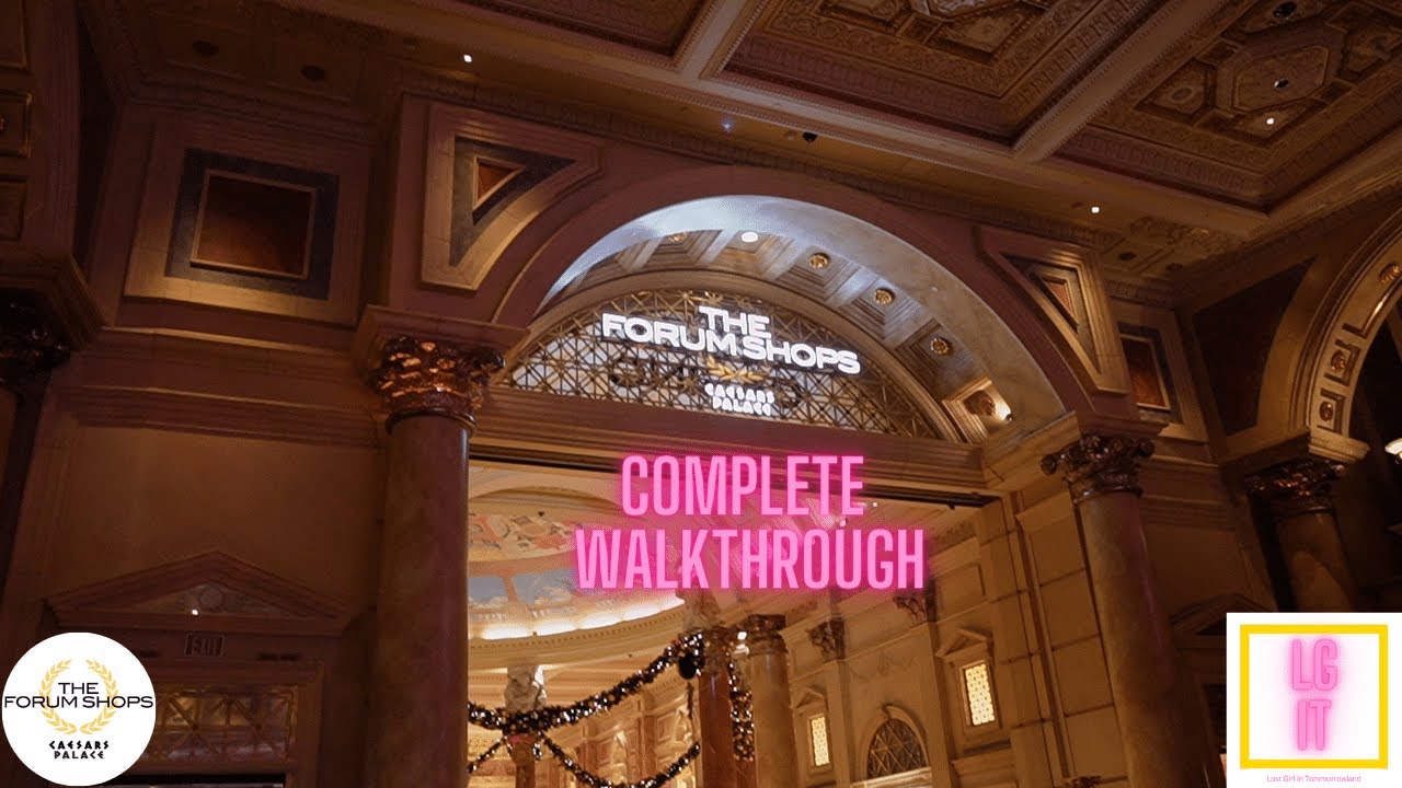 Caesars Forum Shops Complete Tour | The Forum Shops at Caesars Palace  4K