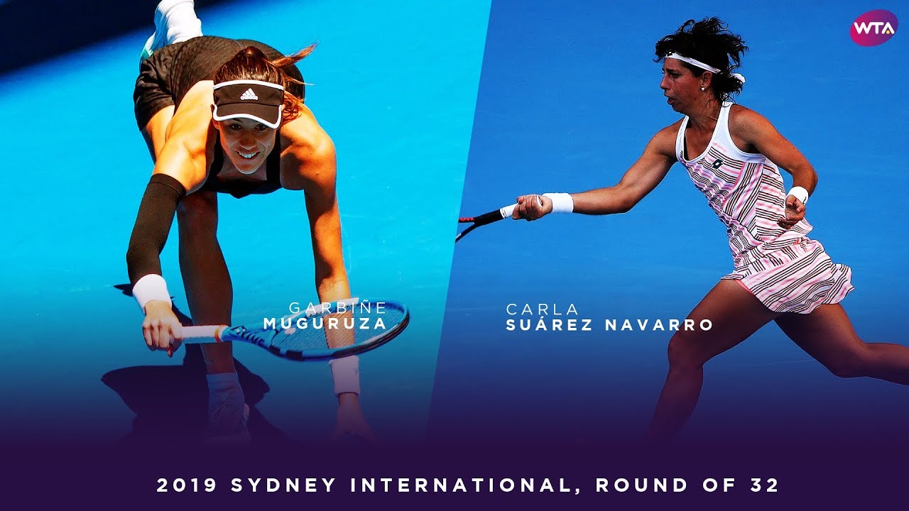 Garbi&ntilde;e Muguruza vs. Carla Su&aacute;rez Navarro | 2019 Sydney International Round of 32 | WTA Highlights