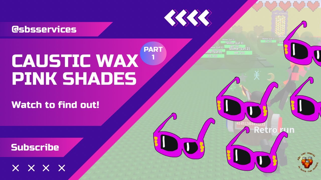 Caustic Wax Pink Shades Part 1 (Bee Swarm Simulator)