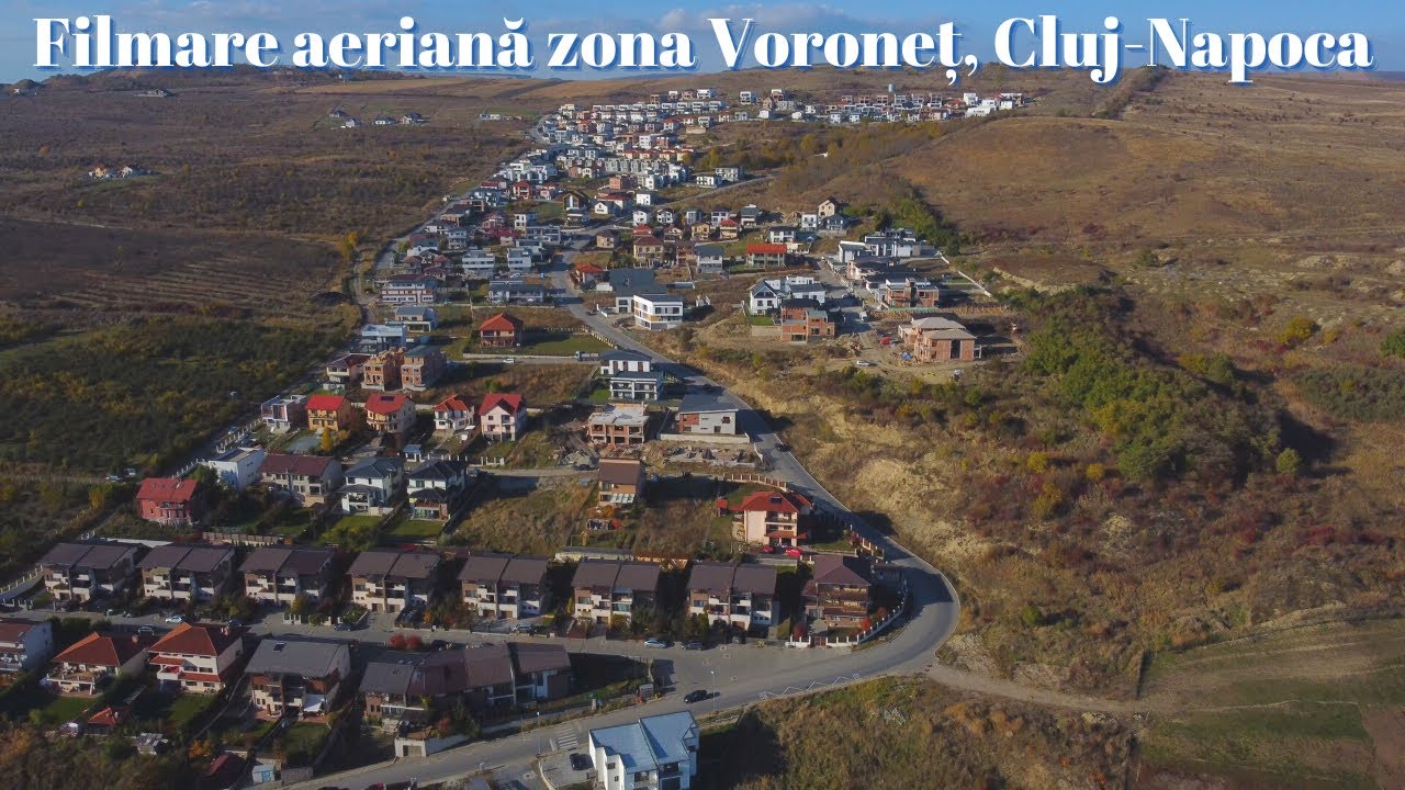 Filmare aeriană zona Voroneț, Cluj-Napoca