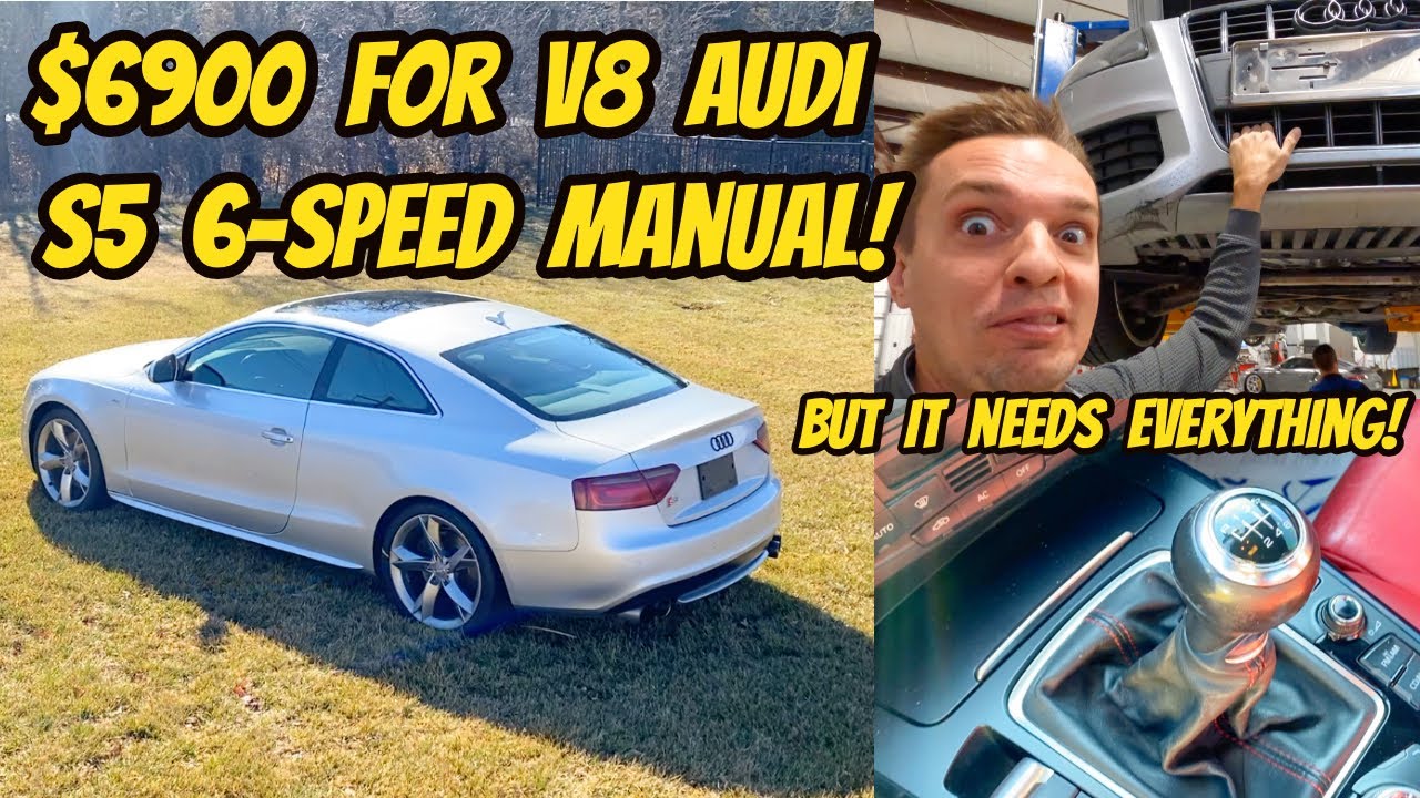 Купил последнее ДЕШЁВОЕ немецкое спортивное купе (Audi S5 V8 6-ступенчатая коробка передач), но В...