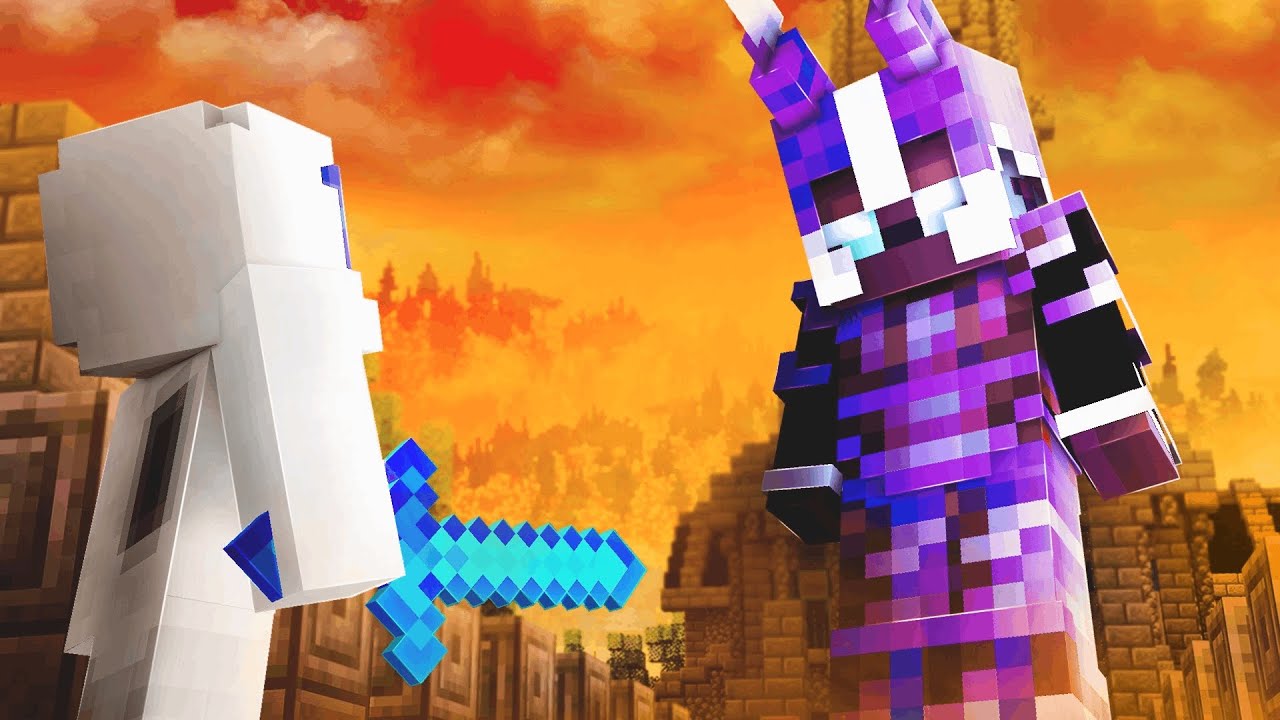 Killing Juggernauts in Minecraft's Hunger Games..