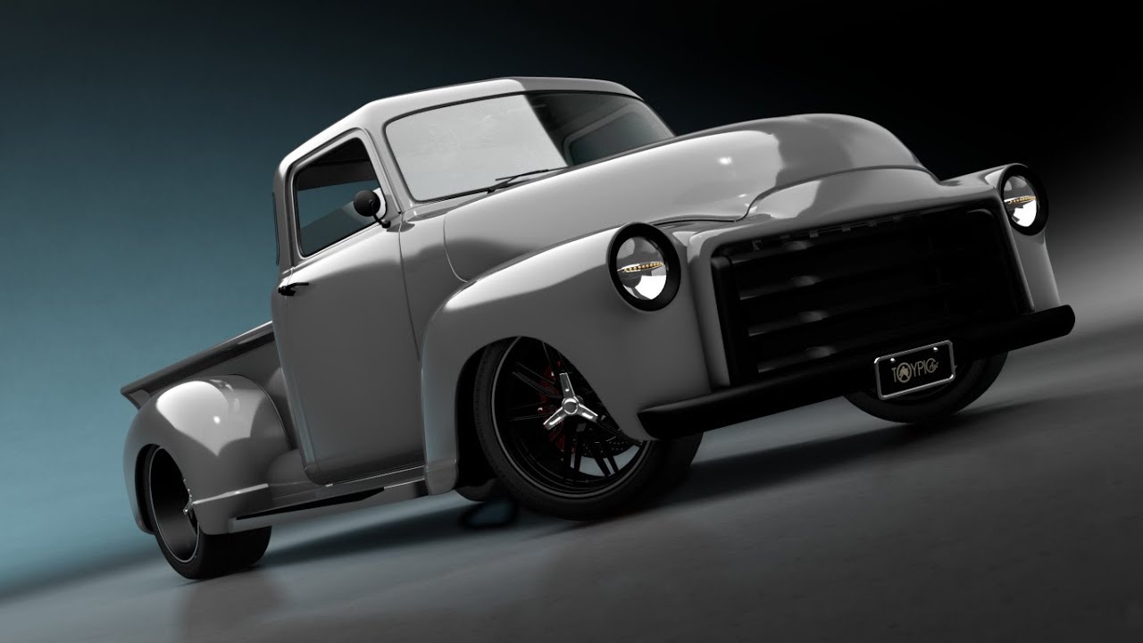 Projeto 3D para Pickup GMC 1954 customizada