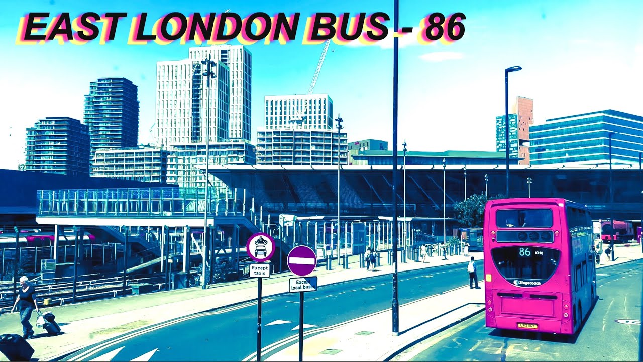 London Bus Rides 🇬🇧 Route 86 🚍 Romford Station To Stratford Bus Station | Full Journey